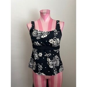 Vintage Women's Swim Wear Tank‎ Top Size 10